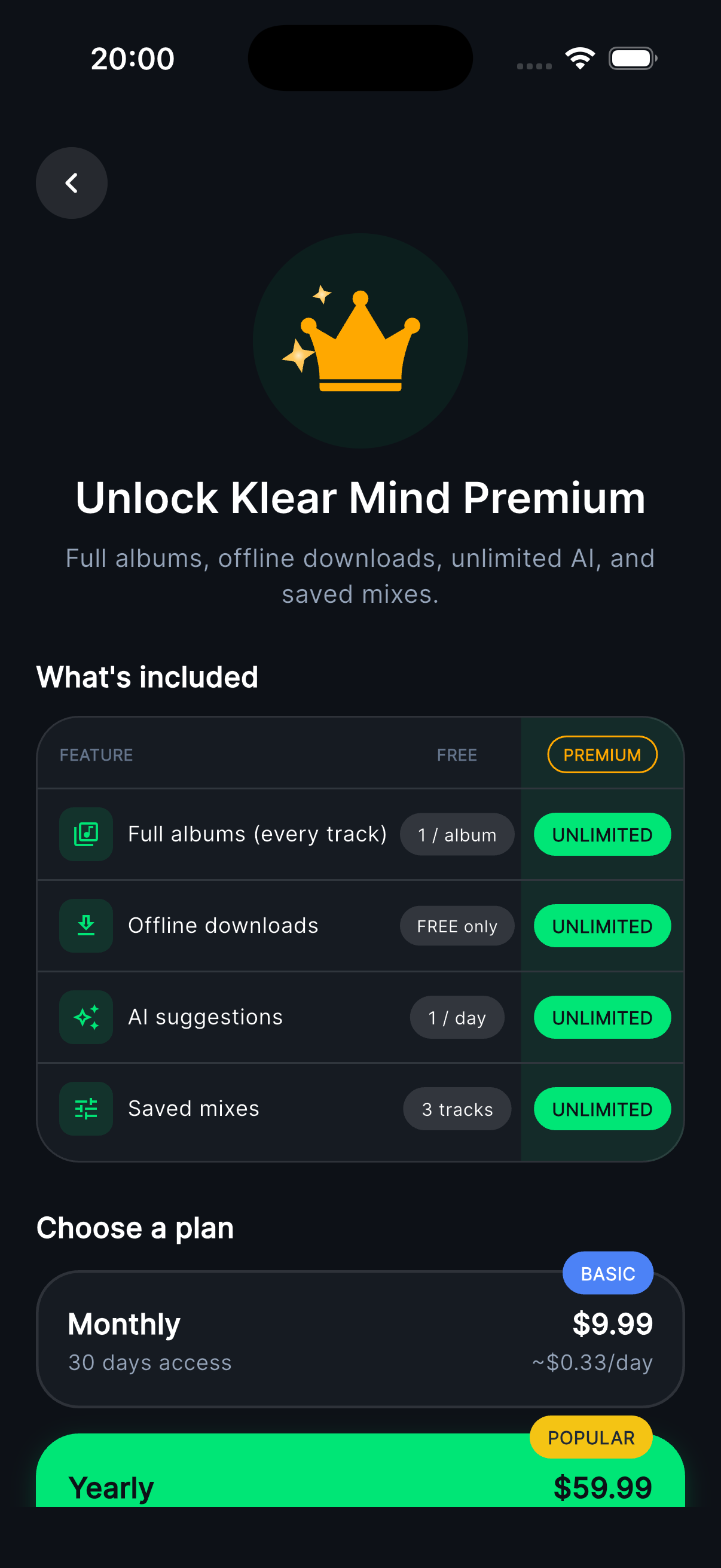 Premium khi bạn cần thêm